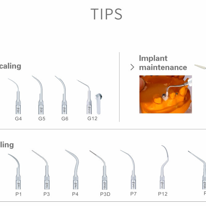 Application of the Scaler Tips - JMU Dental Inc
