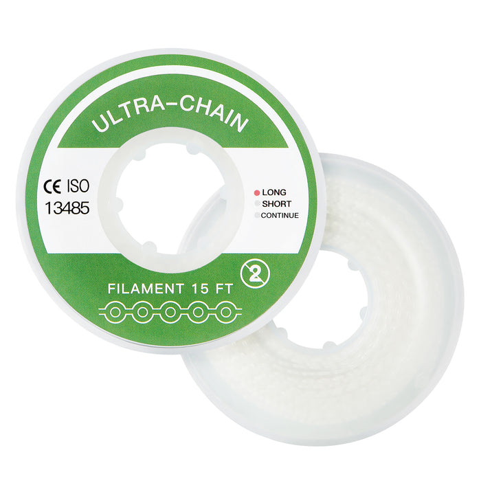 JMU Orthodontic Elastic Power Chain Clear Continue 15 feet/ roll