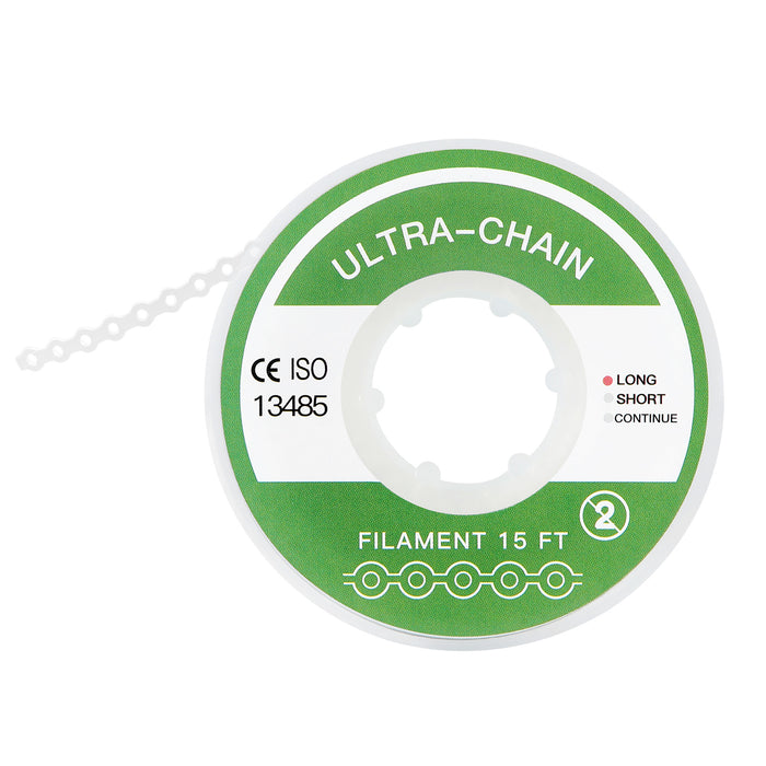 JMU Orthodontic Elastic Power Chain Clear Continue 15 feet/ roll