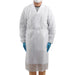 JMU Disposable Isolation Gowns 30g PP Knitted Cuff White 120*140cm 10pcs/bag - jmudental.com