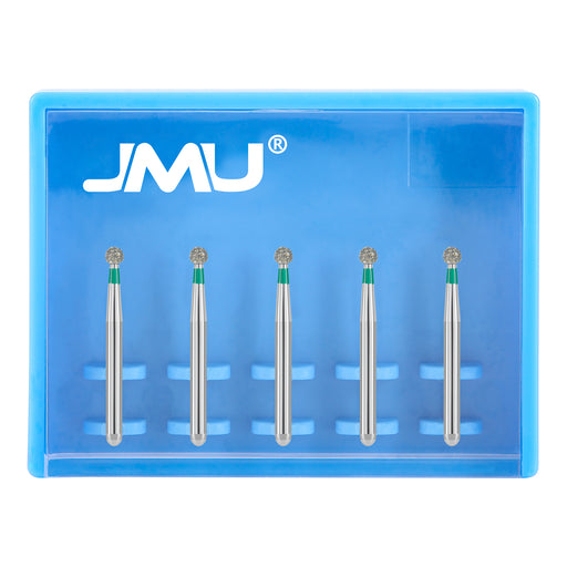 JMU Diamond Burs FG Coarse Grit Round 5/Pk - JMU DENTAL INC
