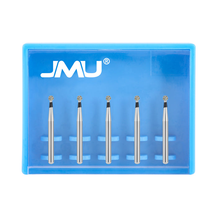 JMU Diamond Burs FG Super Coarse Round 5/Pk - JMU DENTAL INC