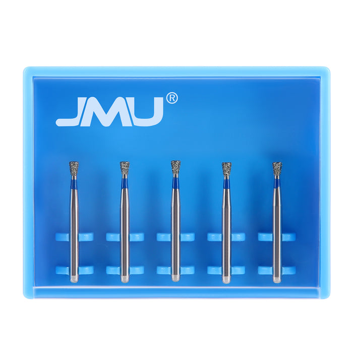 JMU Diamond Burs FG Medium Grit Inverted Cone 5/Pk - JMU DENTAL INC