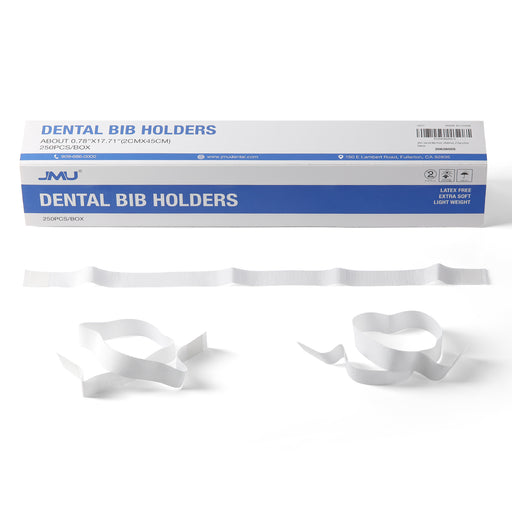 JMU Dental Bib Holders Extra Soft Material 250Pcs/Box - JMU DENTAL INC