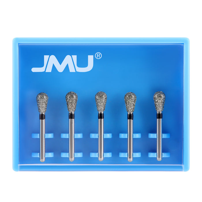 JMU Diamond Burs FG Super Coarse Long Pear 5/Pk