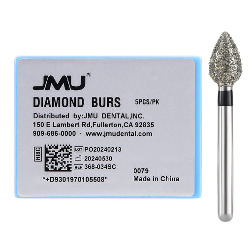 JMU Diamond Burs FG Super Coarse Football 5/Pk - JMU DENTAL INC