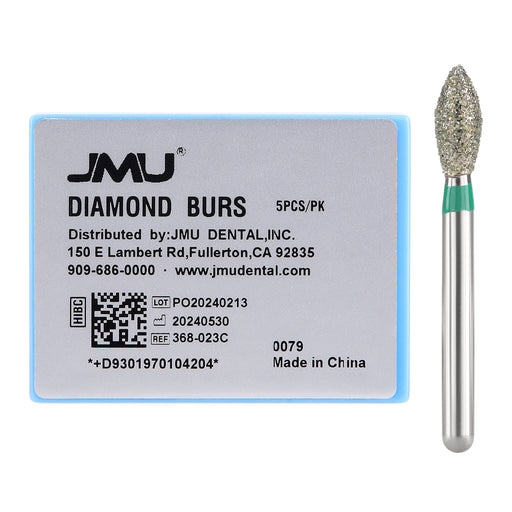 JMU Diamond Burs FG Coarse Grit Football 5/Pk - JMU DENTAL INC
