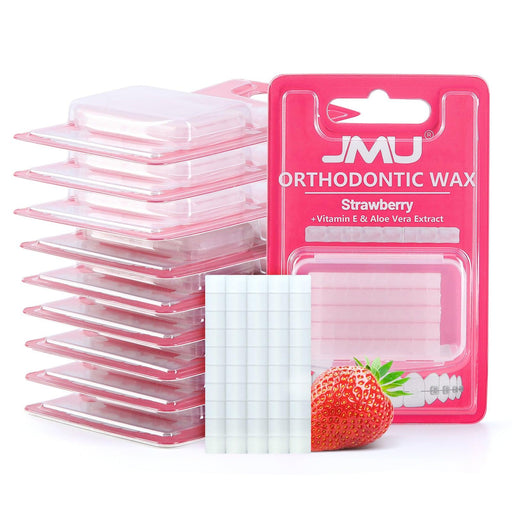 JMU Dental Orthodontic Wax Three Flavors Precut 500 Braces Wax Dots 10 Packs - JMU DENTAL INC