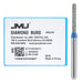 JMU Diamond Burs FG Medium Grit Round End Cylinder 5/Pk - JMU DENTAL INC