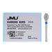 JMU Diamond Burs FG Medium Grit Barrel 5/Pk - JMU DENTAL INC