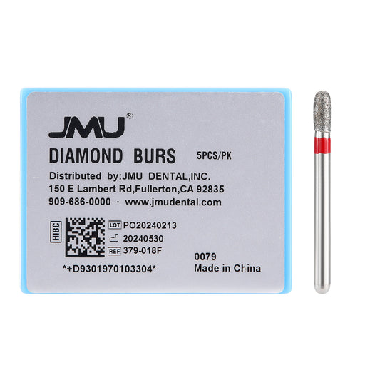 JMU Diamond Burs FG Fine Grit Football 5/Pk