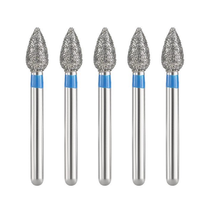 JMU Diamond Burs FG Medium Grit Football 5/Pk - JMU DENTAL INC