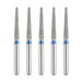 JMU Diamond Burs FG Medium Grit Flat End Taper 5/Pk - JMU DENTAL INC