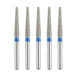 JMU Diamond Burs FG Medium Grit Flat End Taper 5/Pk - JMU DENTAL INC