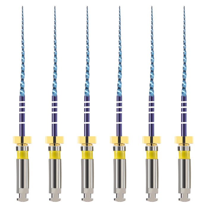 JMU NITI ROTARY FILES, VT-B UPG FILES, Sterilized Packing, 6pcs/Pk, #PRO-FLEXI FILES (BLUE) - JMU Dental