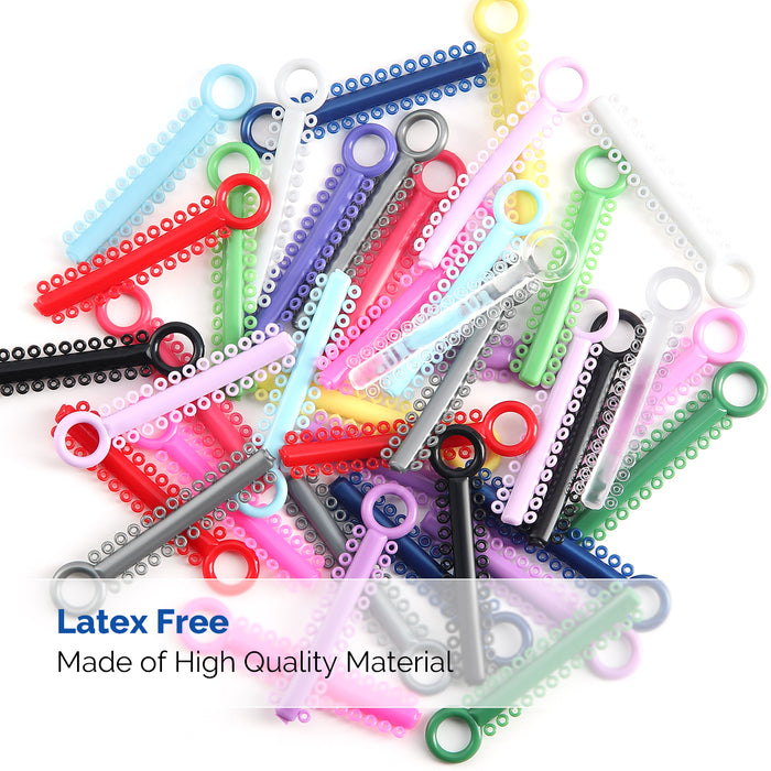 JMU Orthodontic Ligature Ties Multi-Color 1040pcs/pk