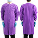 Plus SMS Lab Coat with 3 pockets, Knee Length, 40g SMS, Purple, X-Large 116x140cm, 1pc/transparent OPP bag, 10pcs/big bag, 5bags/ctn - JMU Dental