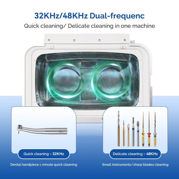 JMU Professional Ultrasonic Cleaner 6L Temperature Timer Settings - JMU DENTAL INC