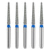 JMU Diamond Burs FG Medium Grit Round End Taper 5/Pk - JMU DENTAL INC