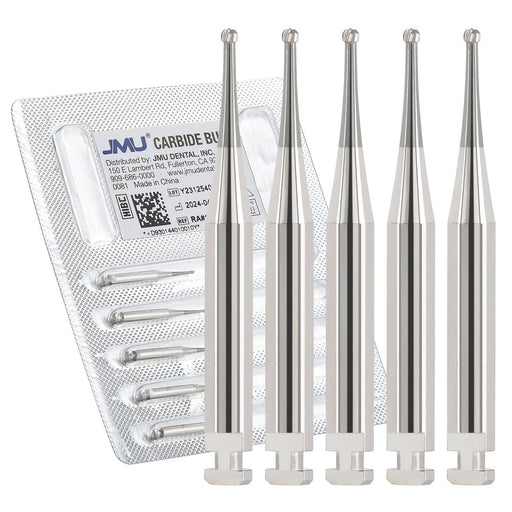 JMU Carbide Burs, Round, RA, 5/pk - JMU Dental