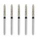 JMU Diamond Burs FG Super Coarse Pointed Taper 5/Pk - JMU DENTAL INC