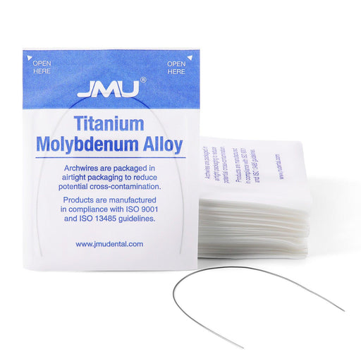 JMU Titanium Molybdenum Alloy Archwire Over-Expanded Rectangular Universal 1/Pk - JMU DENTAL INC