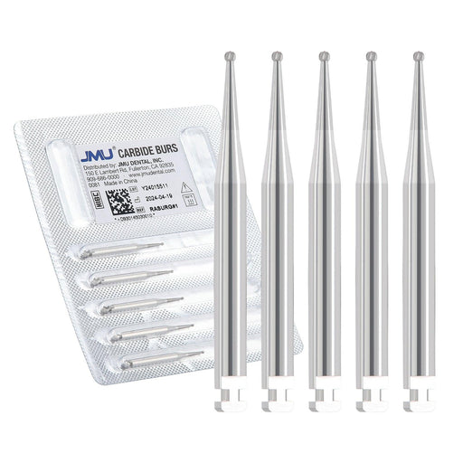 JMU Surgical Carbide Burs, Round, RA SURG, 5/pk - JMU Dental