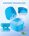 JMU Denture Bath Case Retainer Box with Strainer Apple Shaped - JMU DENTAL INC