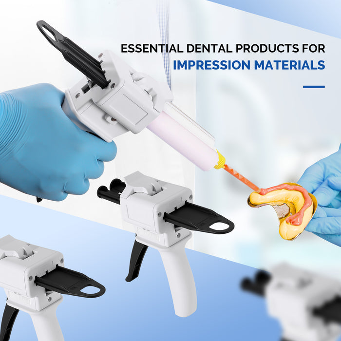 JMU Dental Impression Mixing Dispenser Gun Universal 50ml 1:1/2:1 Ratio - JMU DENTAL INC