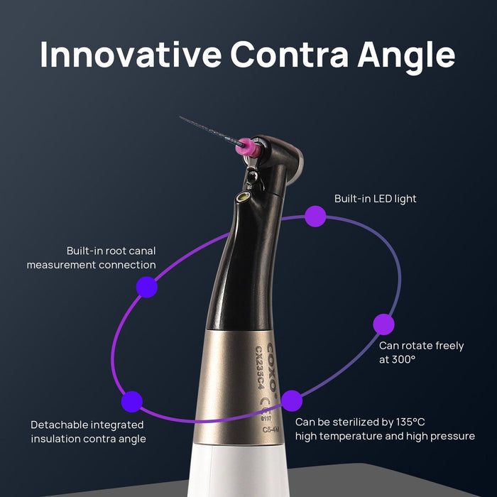 COXO Split-type Endo Motor with Apex Locator, 5 inch Colorful Screen, Detachable Integrated Insulation Contra-angle, Built-in LED Light. #C-SMART-I PILOT - JMU Dental