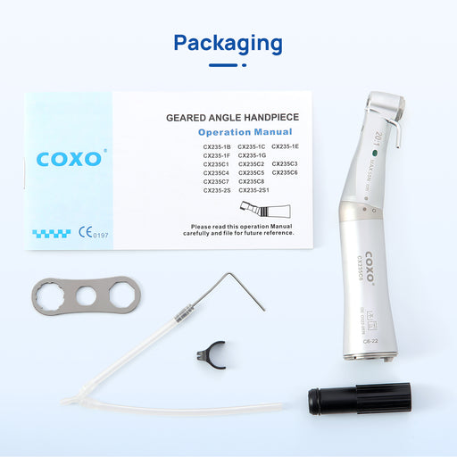 COXO CX235C6 Low Speed Handpiece For Implant With Fiber Optic # C6-22 - JMU DENTAL INC