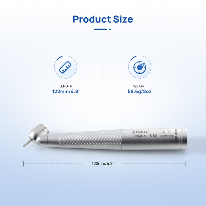 COXO 45° Fiber Optic High Speed  Handpiece Standard Head - JMU DENTAL INC