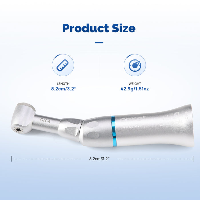 COXO CX235C1 Low-speed Handpiece, 1:1 External, Contra Angle, Max.40,000rpm, Push Button, for CA burs ¯2.35mm.  #C1-4