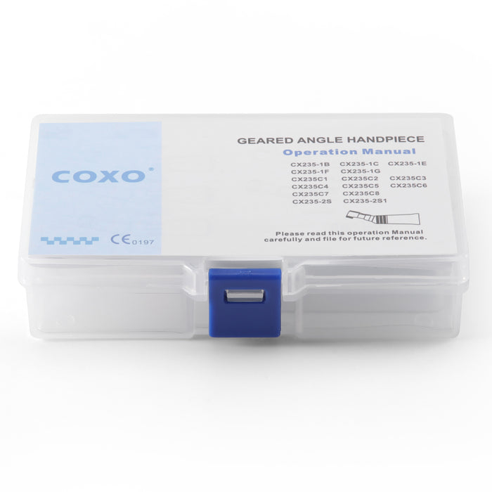 COXO CX235-1B Low-speed Electric Handpiece, 1:1 Inner Channel, Contra Angle, Max.40,000rpm, Push Button, for CA burs ¯2.35mm.  #C-1B