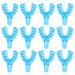 JMU Disposable Dental Impression Trays Blue Perforated 12Pcs/Bag - JMU DENTAL INC