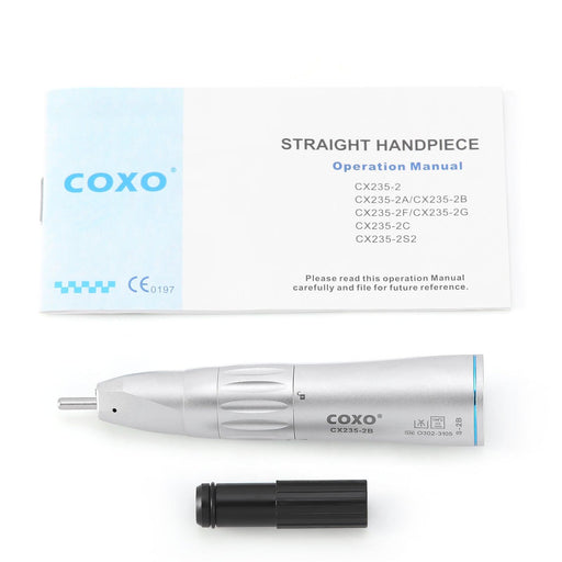 COXO CX235-2B Low-speed Electric Handpiece, 1:1 Inner Channel, Straight Handpiece, Max.40,000rpm. #S-2B - JMU Dental