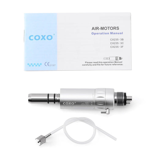 COXO CX235-3F Low-speed Handpiece, 1:1 External, Air Motor, 20,000rpm, 4-hole coupler. #M-3F-4 - JMU Dental