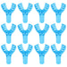 JMU Disposable Dental Impression Trays Blue Perforated 12Pcs/Bag - JMU DENTAL INC