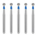 JMU Diamond Burs FG Medium Grit Round 5/Pk - JMU DENTAL INC