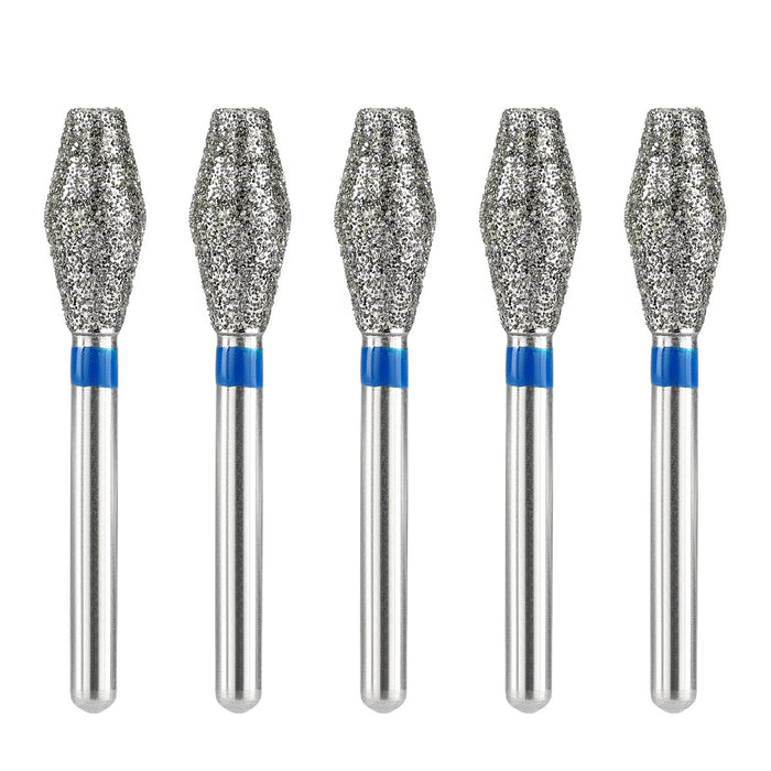 JMU Diamond Burs FG Medium Grit Barrel 5/Pk - JMU DENTAL INC