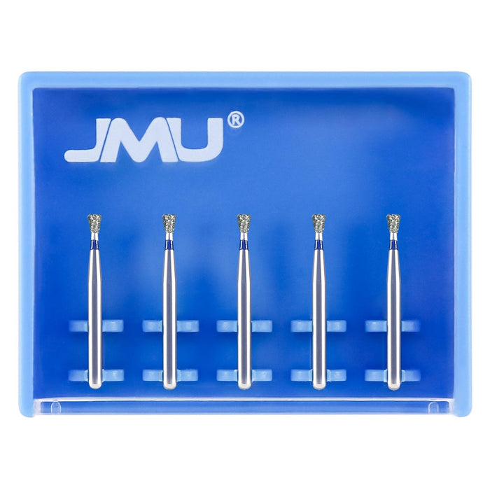 JMU Diamond Burs FG Medium Grit Inverted Cone 5/Pk - JMU DENTAL INC