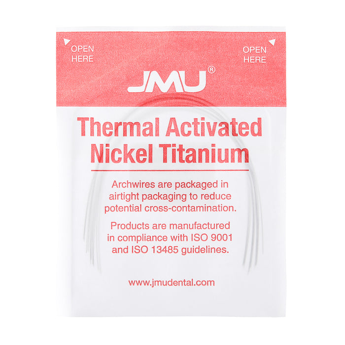 JMU Thermal Activated Nickel Titanium Archwire Expanded Rectangular Universal 10/Pk - JMU DENTAL INC