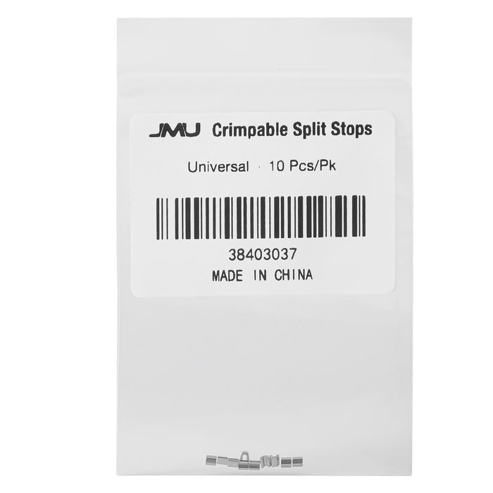 JMU Crimpable Split Stops Universal 10pcs/pk