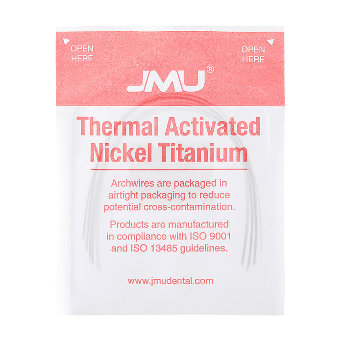 JMU Thermal Activated Nickel Titanium Archwire Expanded Round Universal 10/Pk - JMU DENTAL INC