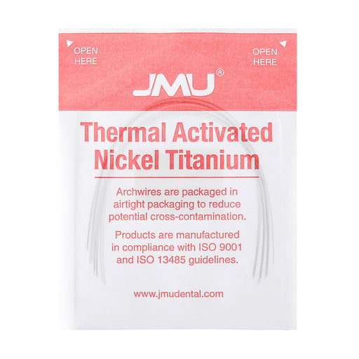 JMU Thermal Activated Nickel Titanium Archwire Over-Expanded Round  Universal 10/Pk - JMU DENTAL INC