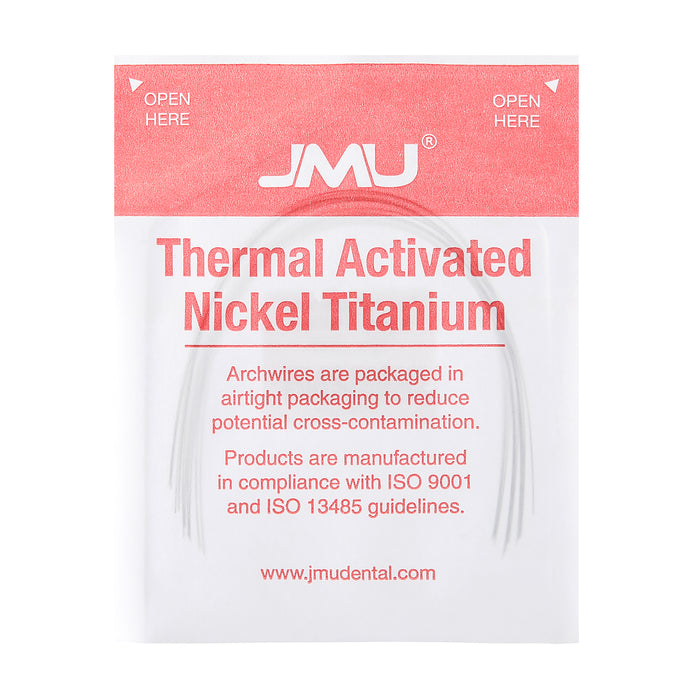 JMU Thermal Activated Nickel Titanium Archwire Over-Expanded Round  Universal 10/Pk - JMU DENTAL INC