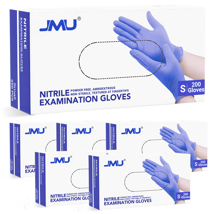 JMU Medical Nitrile Examination Gloves Violet Blue XS/S/M/L 200Pcs/Box - JMU DENTAL INC