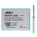 JMU Diamond Burs FG Medium Grit Flat End Cylinder 5/Pk - JMU DENTAL INC