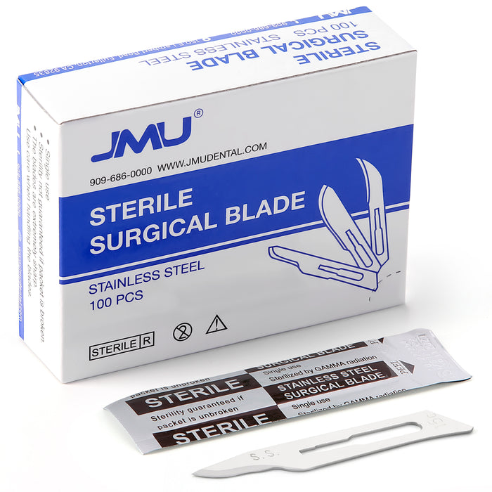 JMU Dental Surgical Blade #15C Stainless Steel 100pcs/Box - JMU DENTAL INC