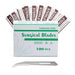 JMU Dental Surgical Blade #12 Stainless Steel 100pcs/box